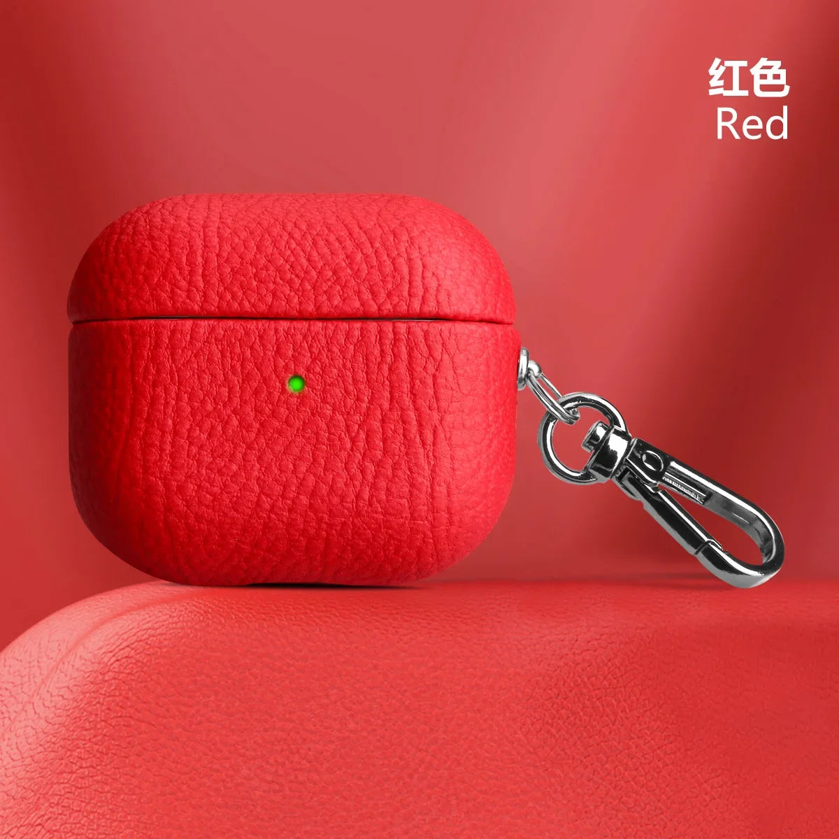For Air Pods 4 3 2 1 Case For AirPods Pro 2 Cover PU Leather Earphone Charging Accessories Lychee Pattern Cowhide With Buckle