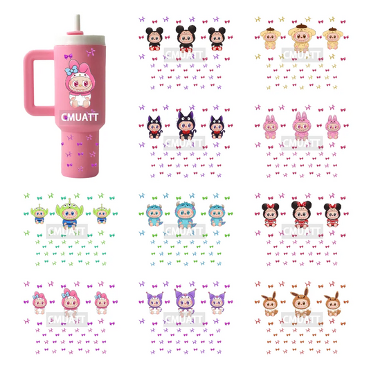 Mini Tumbler Keychain UV DTF Cup Wrap Transfers Stickers Customized DIY Craft OEM ODM Team Gifts Customized