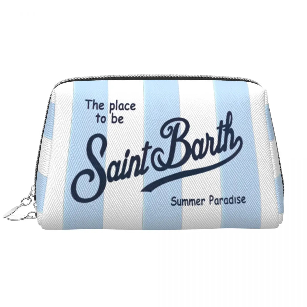 SAINT BARTH Large Makeup Bag Waterproof Pouch Travel Cosmetic Bags Summer Paradise Storage Bag for Women