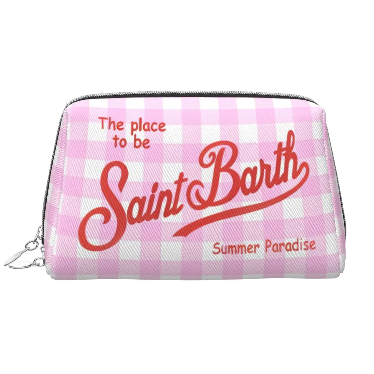 SAINT BARTH Large Makeup Bag Waterproof Pouch Travel Cosmetic Bags Summer Paradise Storage Bag for Women