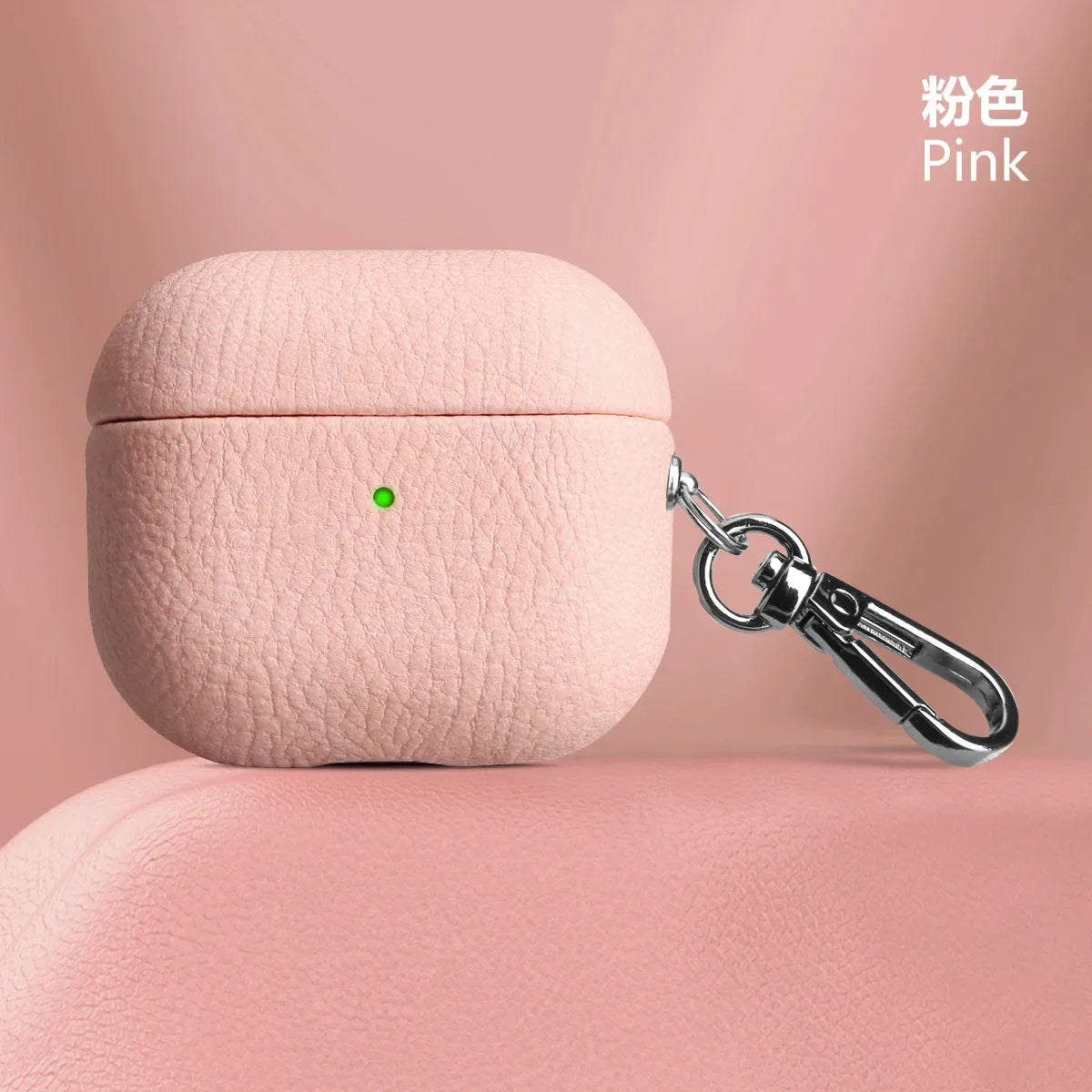 For Air Pods 4 3 2 1 Case For AirPods Pro 2 Cover PU Leather Earphone Charging Accessories Lychee Pattern Cowhide With Buckle