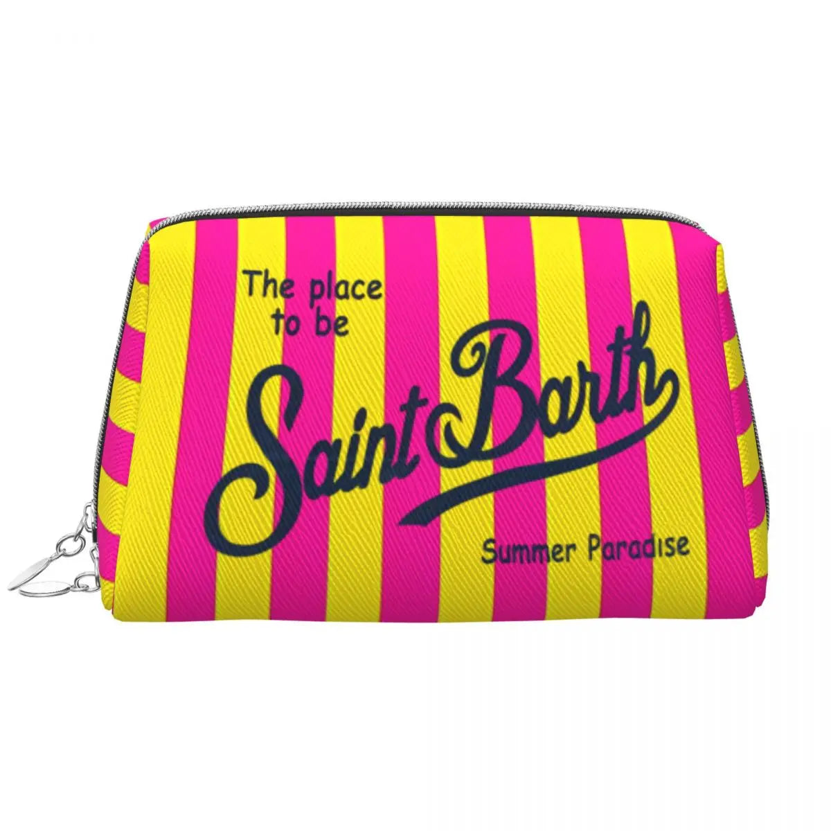 SAINT BARTH Large Makeup Bag Waterproof Pouch Travel Cosmetic Bags Summer Paradise Storage Bag for Women