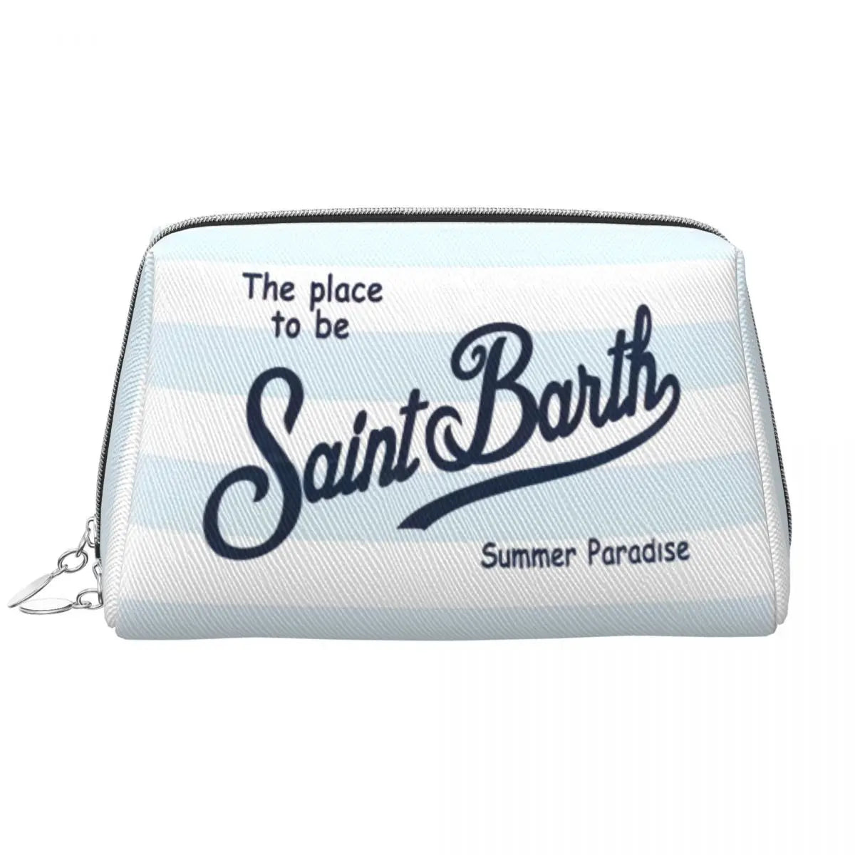 SAINT BARTH Large Makeup Bag Waterproof Pouch Travel Cosmetic Bags Summer Paradise Storage Bag for Women