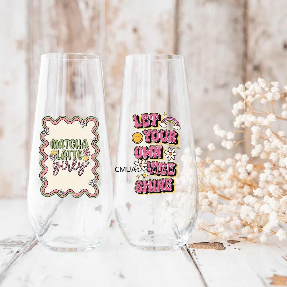 Mini Tumbler Keychain UV DTF Cup Wrap Transfers Stickers Customized DIY Craft OEM ODM Team Gifts Customized