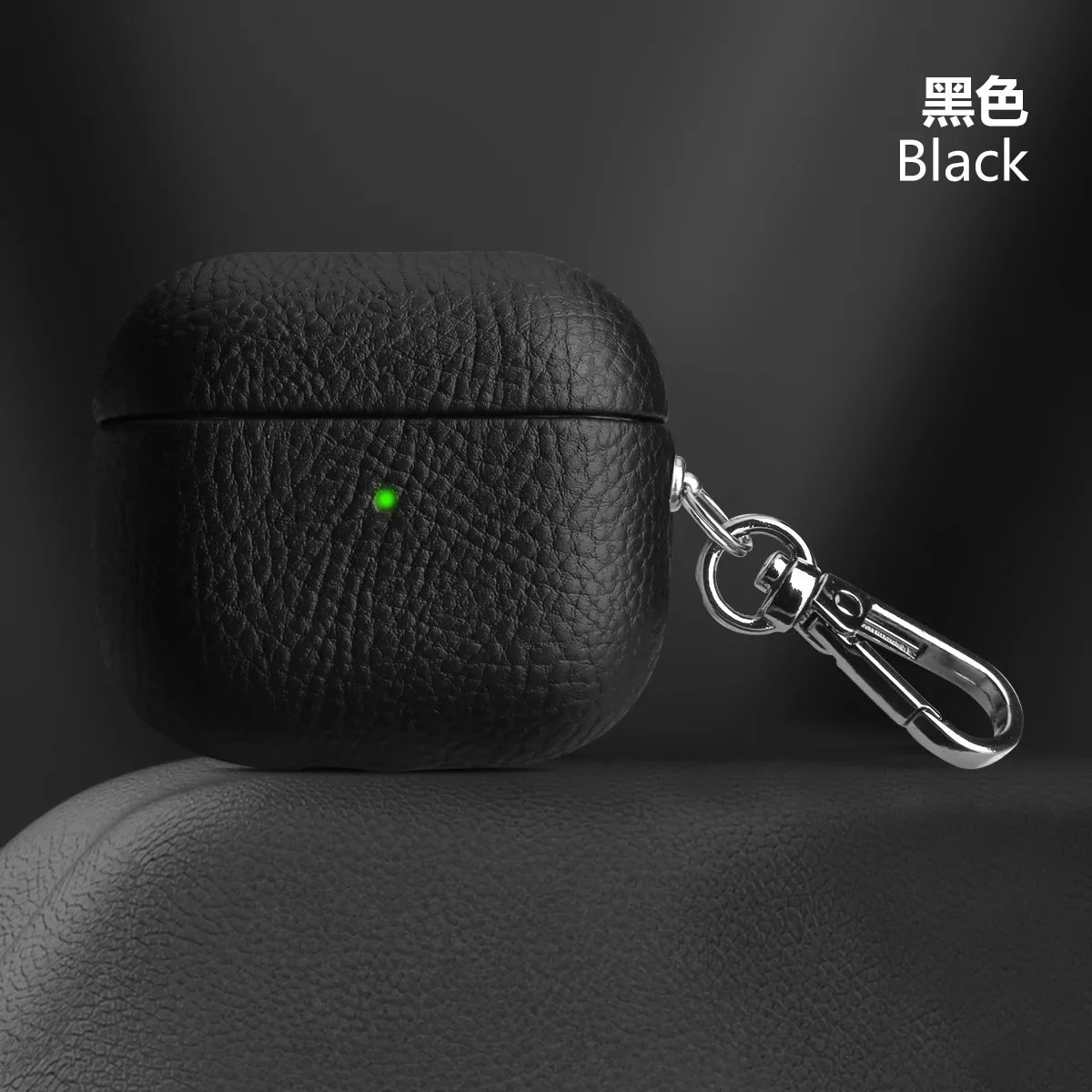 For Air Pods 4 3 2 1 Case For AirPods Pro 2 Cover PU Leather Earphone Charging Accessories Lychee Pattern Cowhide With Buckle