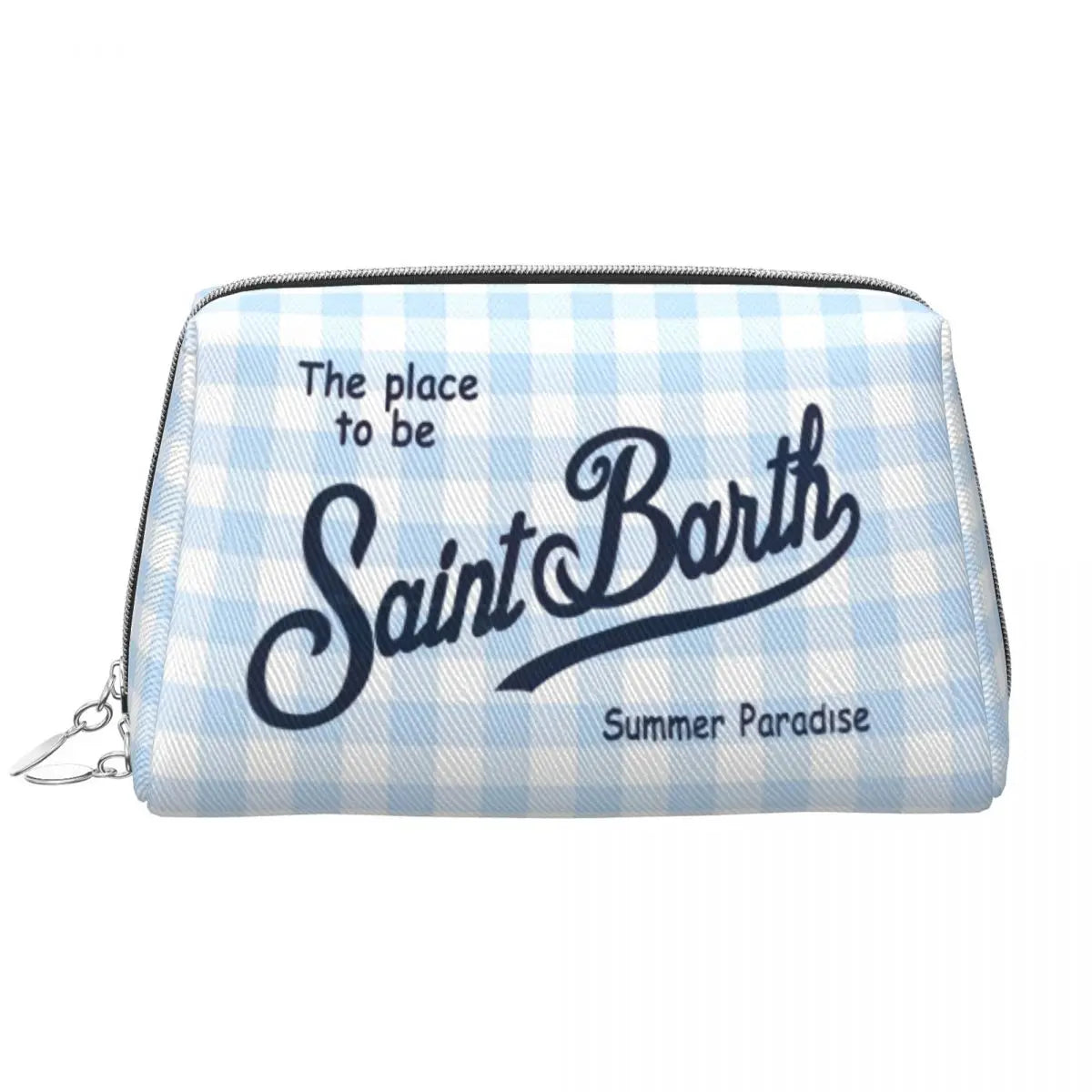 SAINT BARTH Large Makeup Bag Waterproof Pouch Travel Cosmetic Bags Summer Paradise Storage Bag for Women