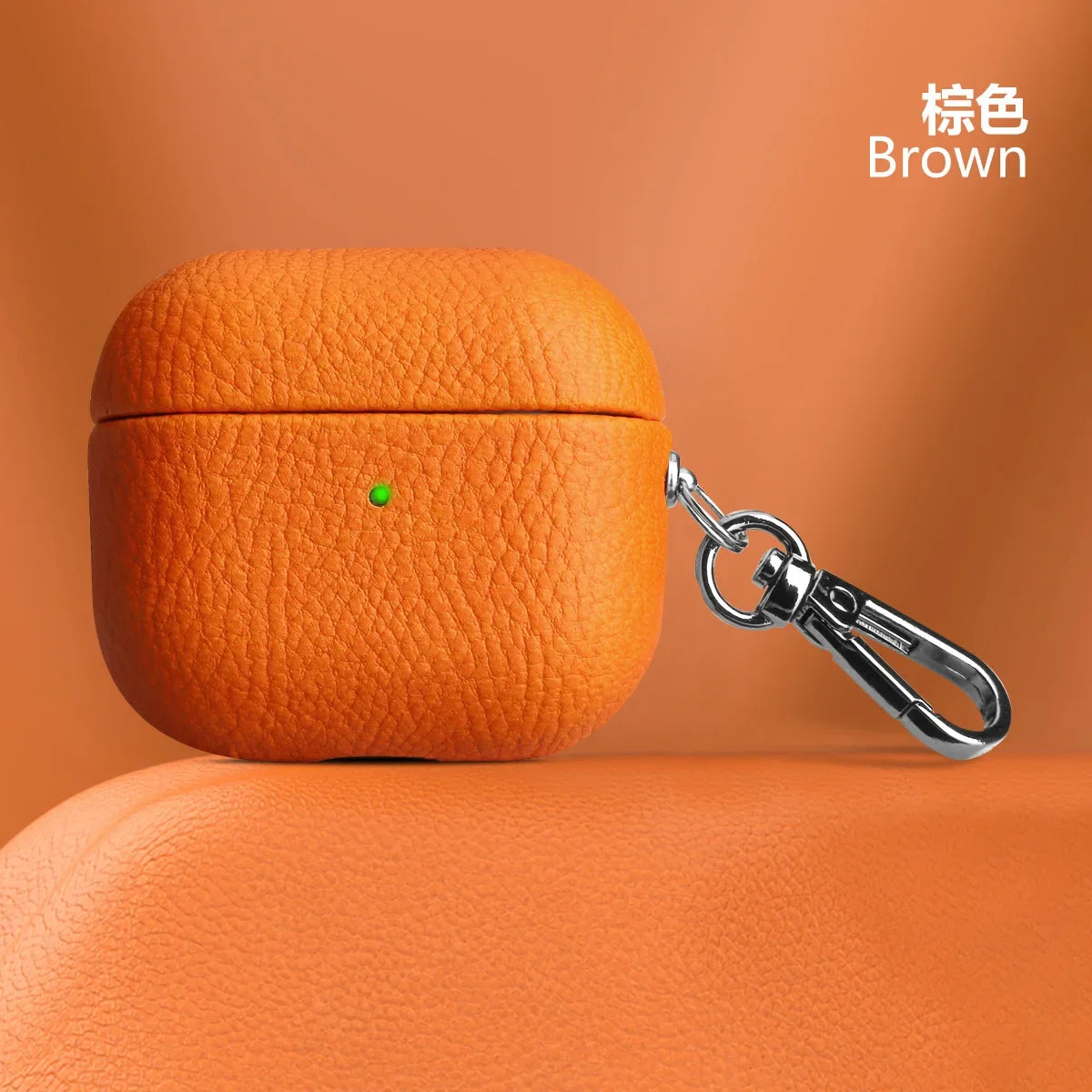 For Air Pods 4 3 2 1 Case For AirPods Pro 2 Cover PU Leather Earphone Charging Accessories Lychee Pattern Cowhide With Buckle