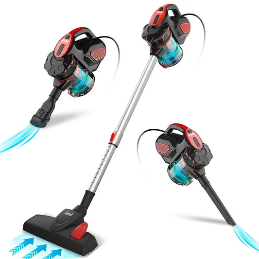 Vacuum Cleaner Corded INSE I5 18Kpa Powerful Suction 600W Motor Stick Handheld Vaccum Cleaner for Home Pet Hair Hard Floor