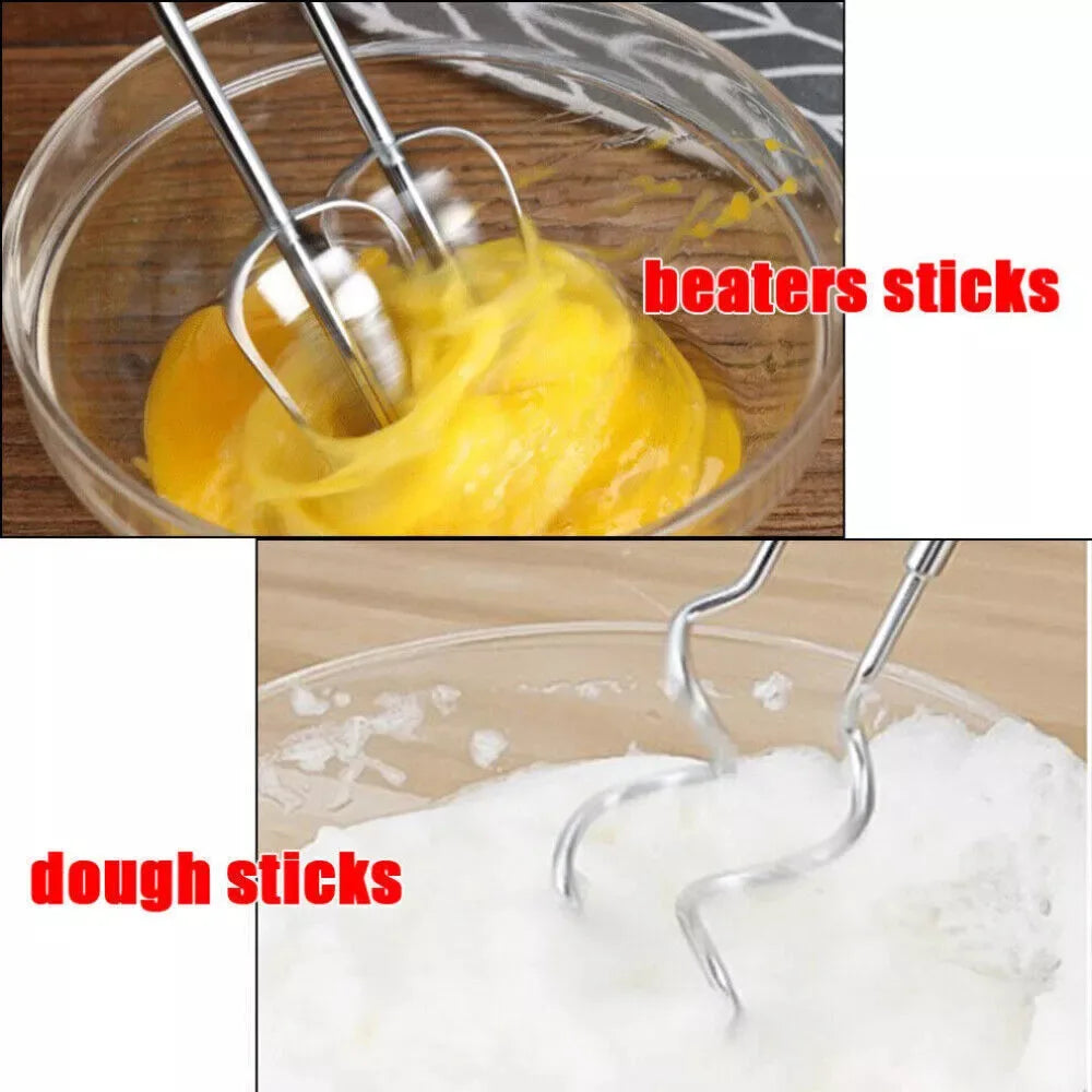 Electric Handheld Whisk 7-Speed Hand Mixer Kitchen Egg Beater Cream Cake Blender