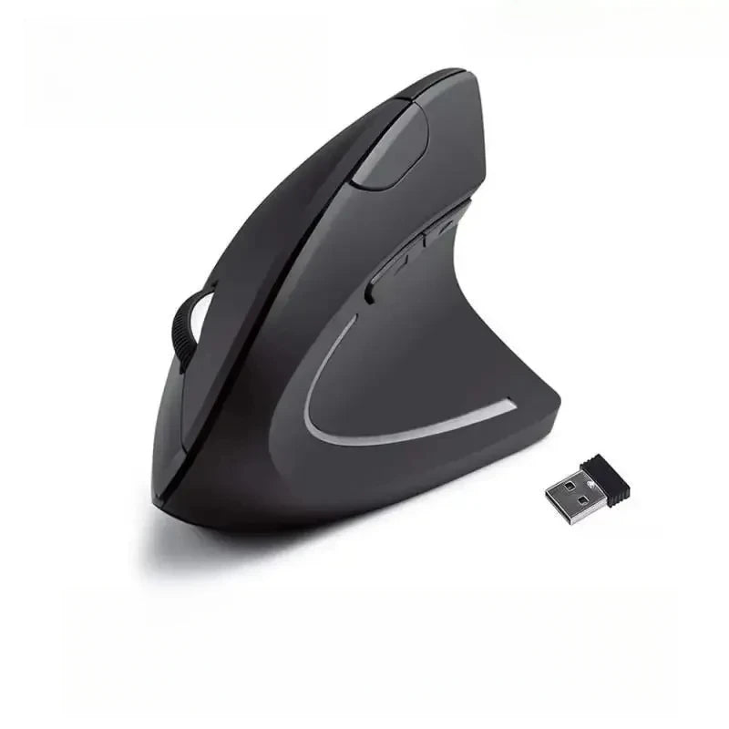 Vertical Mouse Ergonomic 2.4GHz Wireless Optical Mice 3 Adjustable DPI 800/1200/1600 6 Buttons for Laptop PC Computer Desktop