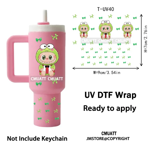 Mini Tumbler Keychain UV DTF Cup Wrap Transfers Stickers Customized DIY Craft OEM ODM Team Gifts Customized