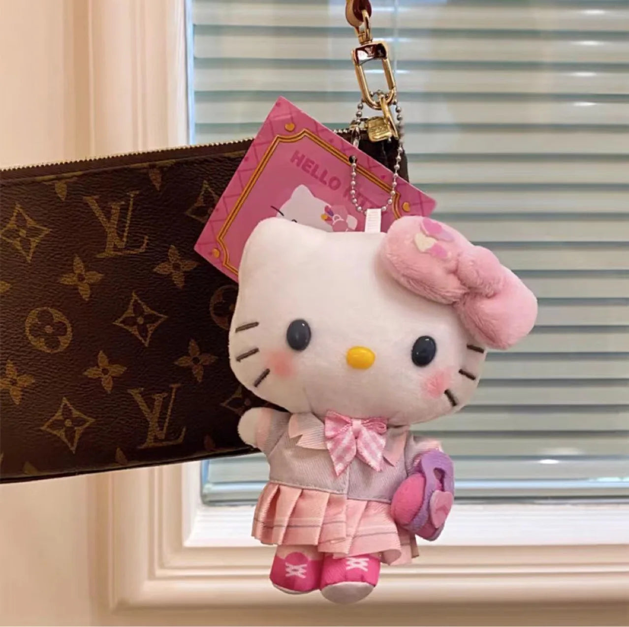 Sanrio Hello Kitty Kawaii Heisei University Series Anime Stuffed Animals Plush Doll Companion Toy Children Birthday Gift