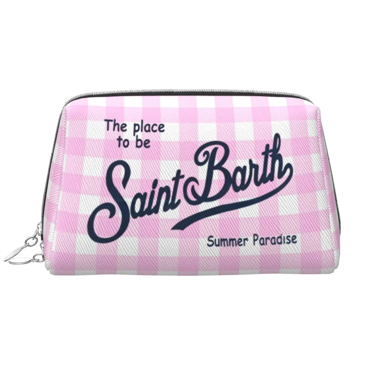 SAINT BARTH Large Makeup Bag Waterproof Pouch Travel Cosmetic Bags Summer Paradise Storage Bag for Women