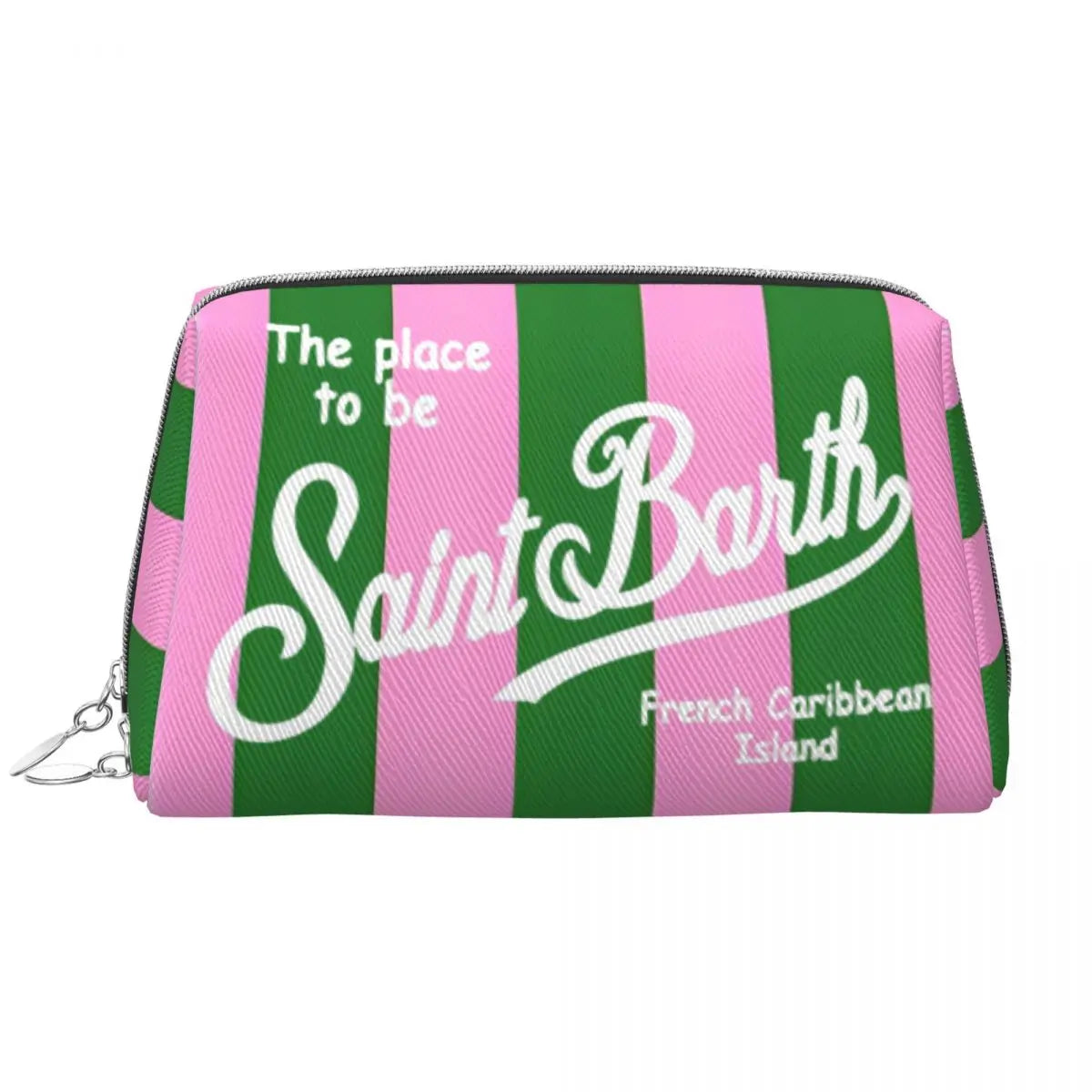 SAINT BARTH Large Makeup Bag Waterproof Pouch Travel Cosmetic Bags Summer Paradise Storage Bag for Women