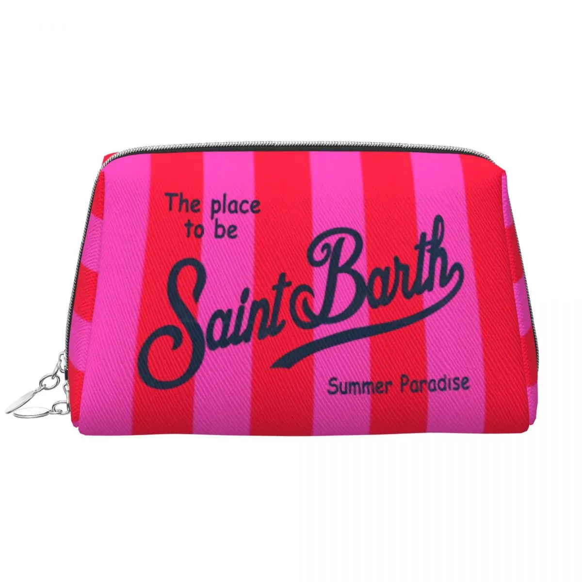 SAINT BARTH Large Makeup Bag Waterproof Pouch Travel Cosmetic Bags Summer Paradise Storage Bag for Women